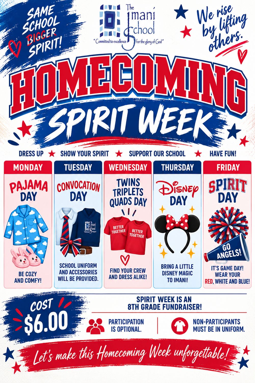 Imani Spirit Week - 8th Grade Fundraiser