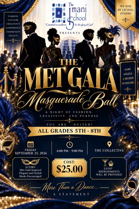 Homecoming Dance 2026 - 5th - 8th Grade ONLY - The Met Gala Masquerade Ball