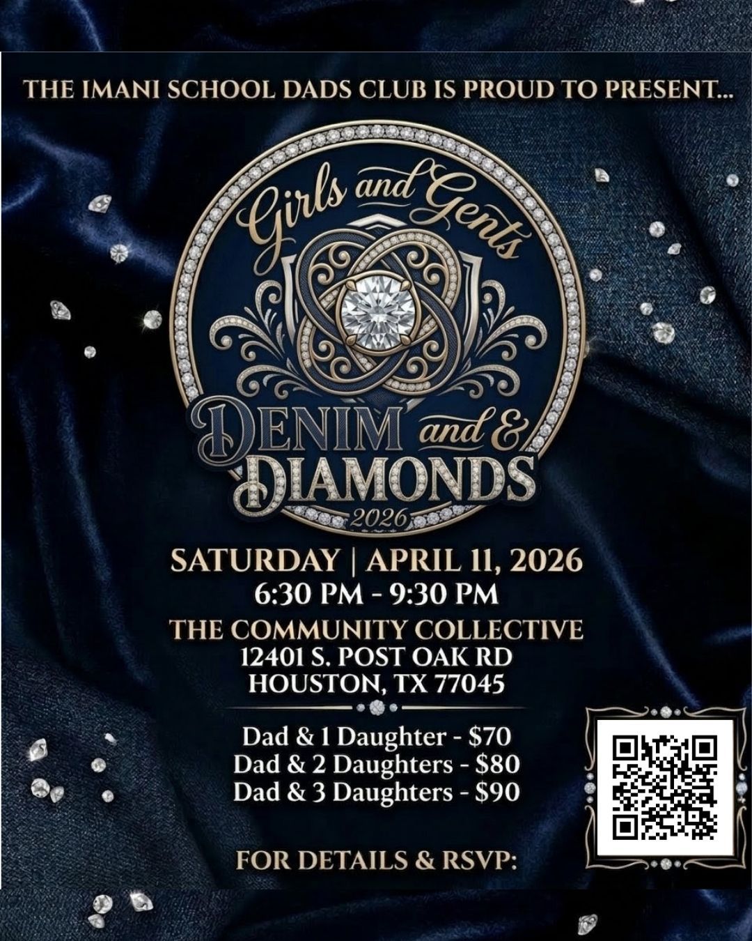 Denim and Diamonds - Dad and One Daughter