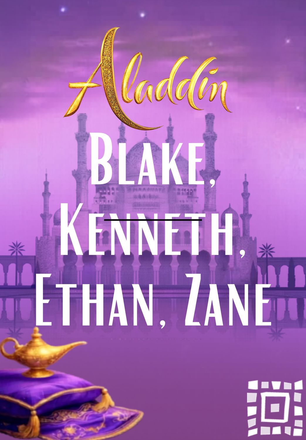 Blake-Kenneth-Ethan-Zane - Aladdin Costume