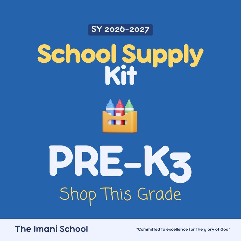 PreK 3 - School Supply 2026-2027