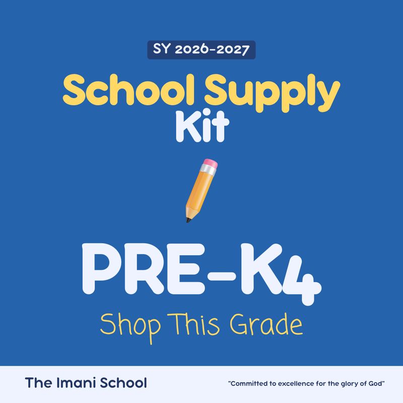 PreK 4 - School Supply 2026-2027