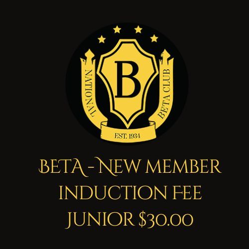 Beta New Member Inductee Junior Fee