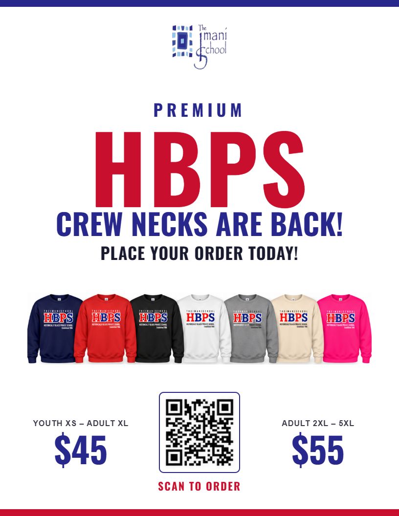 HBPS Crew Neck - Adult  2XL - 5XL *