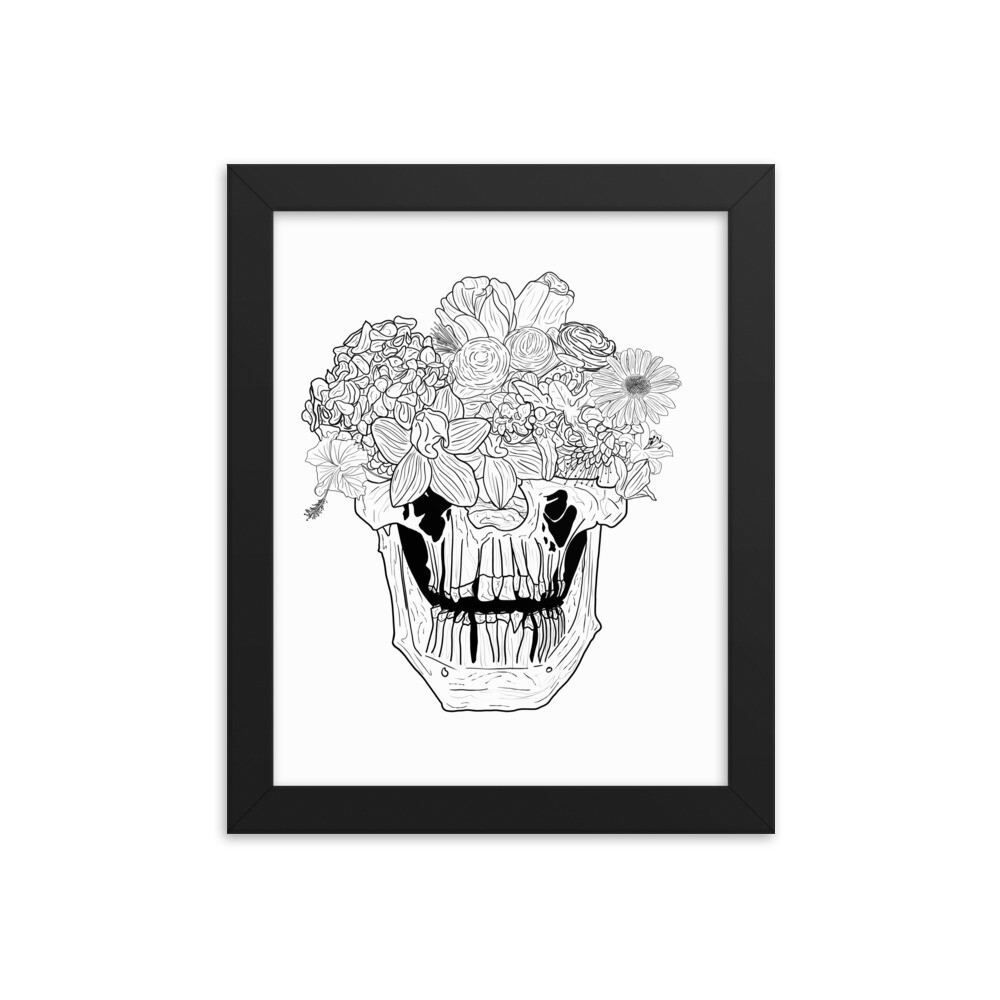A Brain Bouquet - Framed