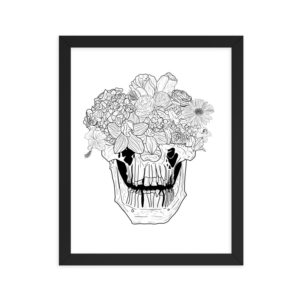 A Brain Bouquet - Framed
