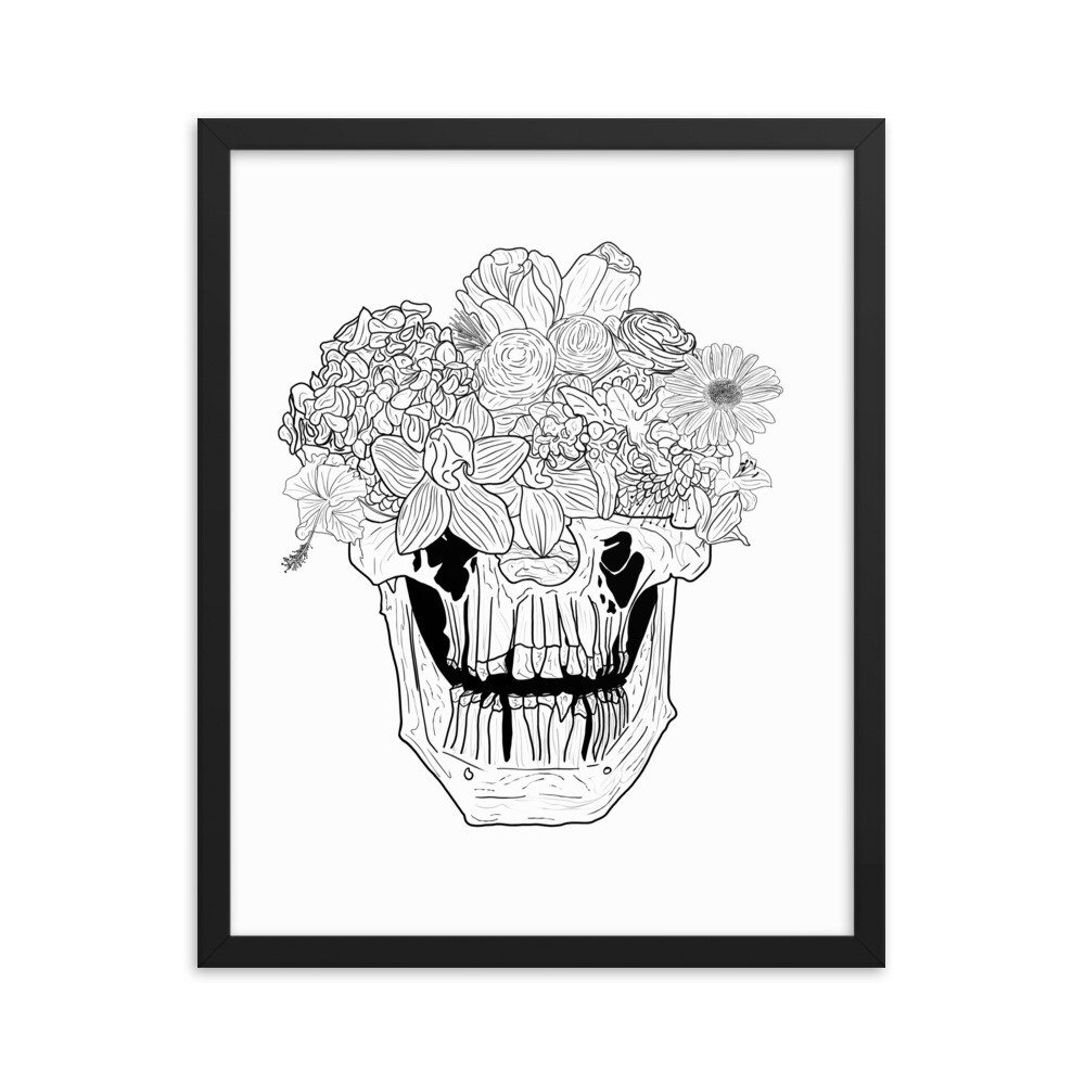 A Brain Bouquet - Framed