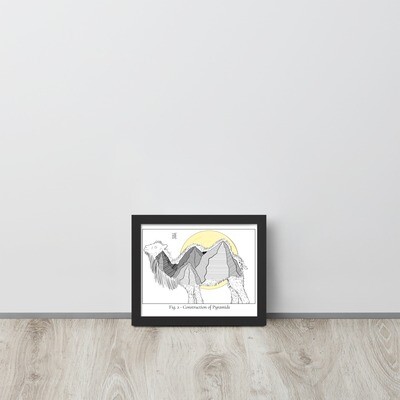 Construction Of The Pyramids - Framed