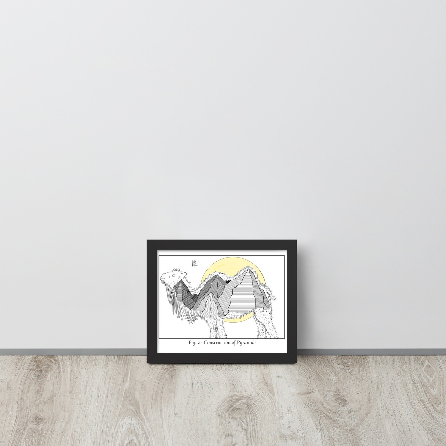 Construction Of The Pyramids - Framed