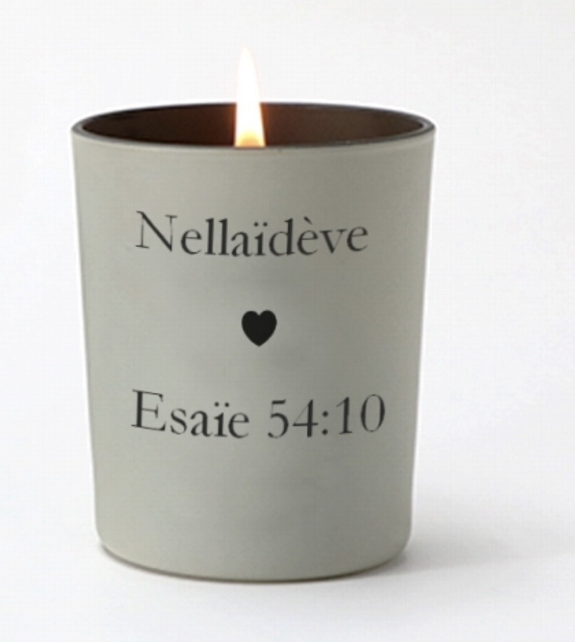 Bougie personnalisée