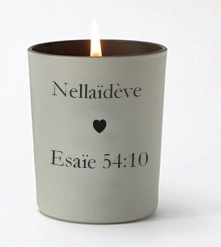 Bougie personnalisée