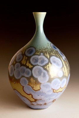 Blue/Tan Bottle 8&quot;