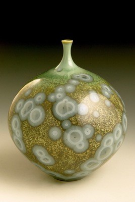 Blue/Tan Bottle 6 ¼&quot;