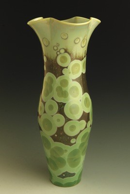 Green Vase 13"
