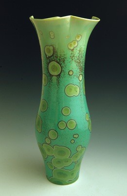 Green Vase 12 ¼"