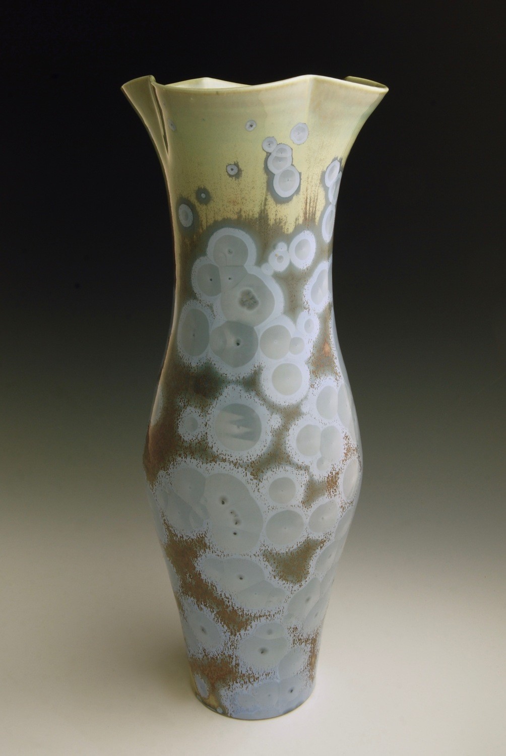 Blue Vase 13 ½&quot;