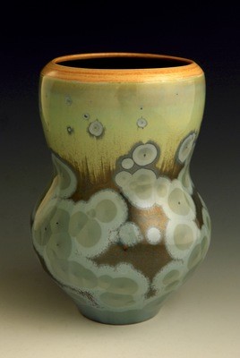 Blue/Green Vase 7 ¼&quot;