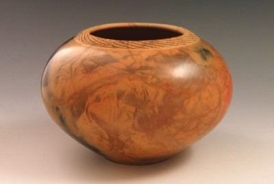Burnished Pot  4¼&quot;