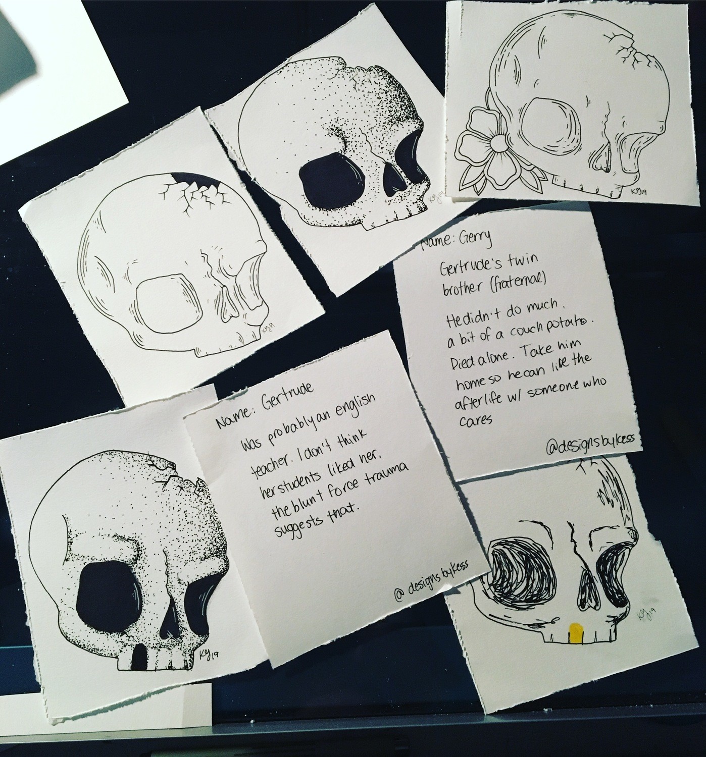 Mini Skull print