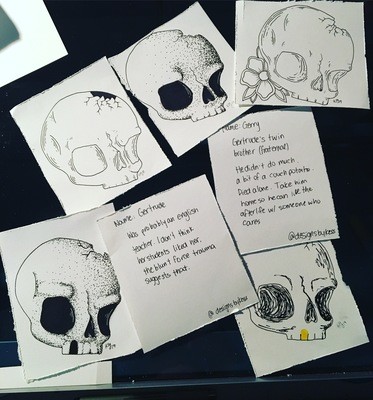 Mini Skull print