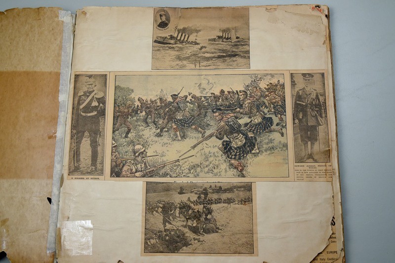 WWI U.S. 1914 BINGHAMTON PRESS AND LEADER NEWSPAPER SCRAPBOOK