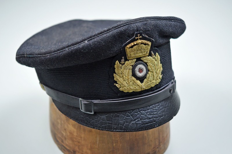 WWI GERMAN KAISERMARINE OFFICER'S VISOR HAT W/BULLION INSIGNIA - UNBELIEVABLE REPLICA!