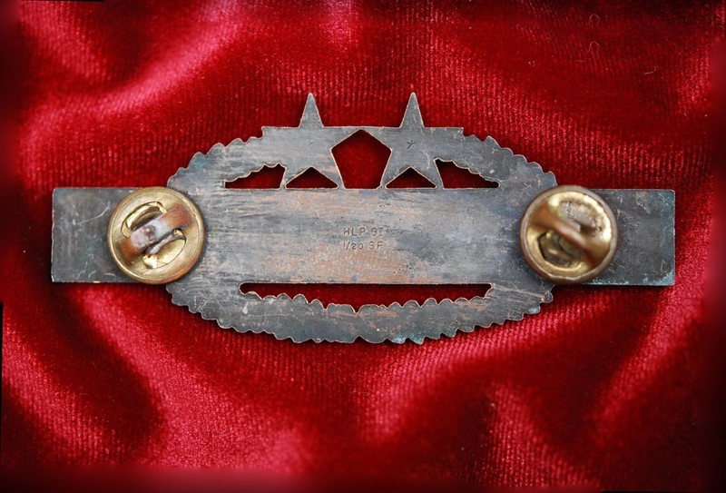 U.S. VIETNAM WAR COMBAT INFANTRY BADGE w/2 STARS