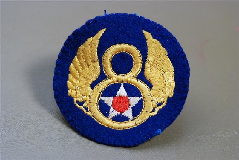 WWII U.S. 8TH AIR FORCE SHOULDER PATCH - BRITISH MADE