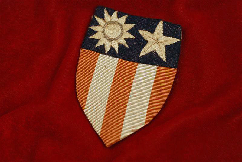 WWII U.S. CHINA/BURMA/INDIA SHOULDER PATCH - HAND EMBROIDERED