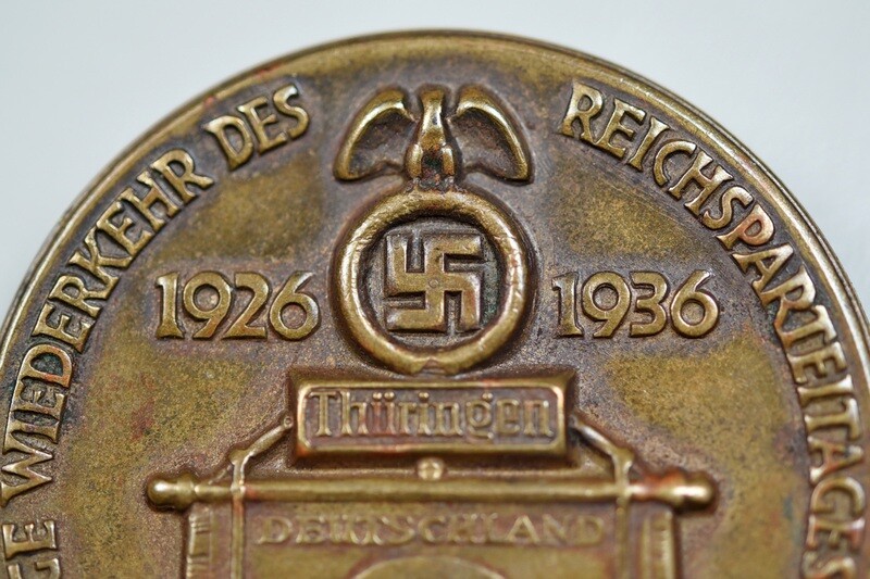 WWII GERMAN NSDAP 1926-1936 10 YEAR REICHSPARTEITAG