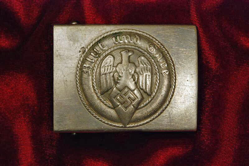 WWII GERMAN HITLER YOUTH BUCKLE - BRIGHT STEEL CONSTRUCTION