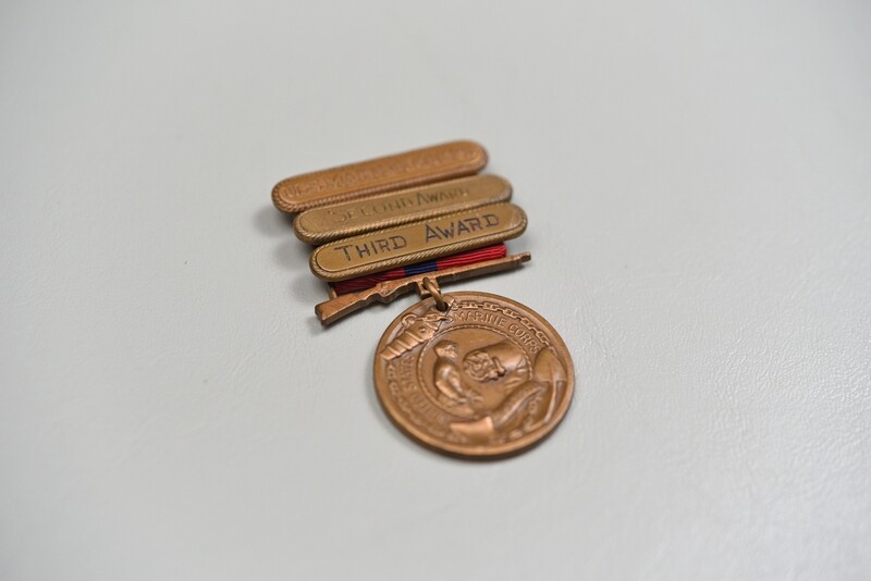 WWII U.S.M.C. GOOD CONDUCT MEDAL TO BUD HIBBS 1939-1945 w/2nd & 3rd AWARD BARS
