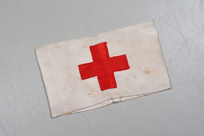 WWII GERMAN COMBAT MEDIC'S RED CROSS ARMBAND