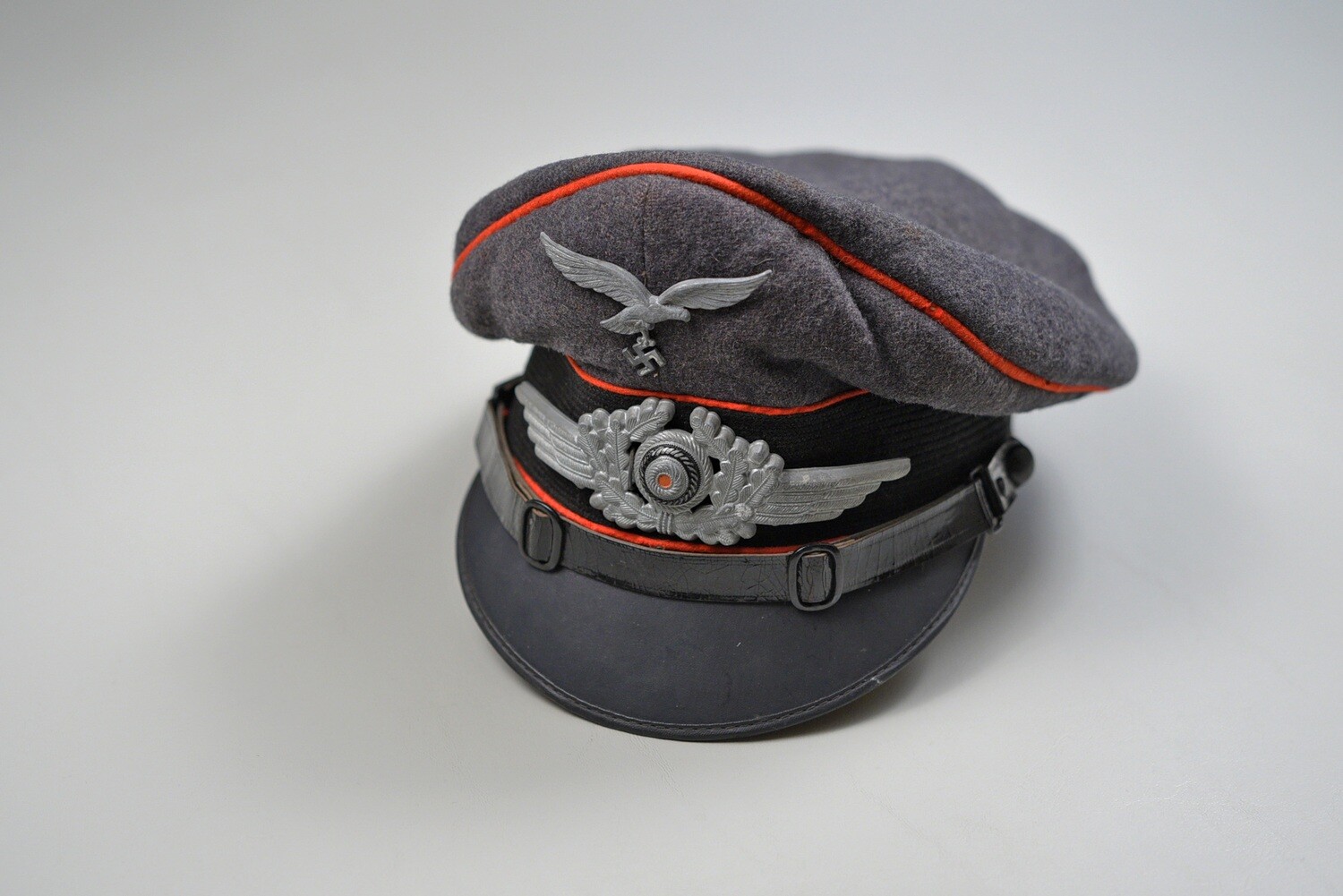 WWII GERMAN LUFTWAFFE FLAK ENLISTED VISOR HAT