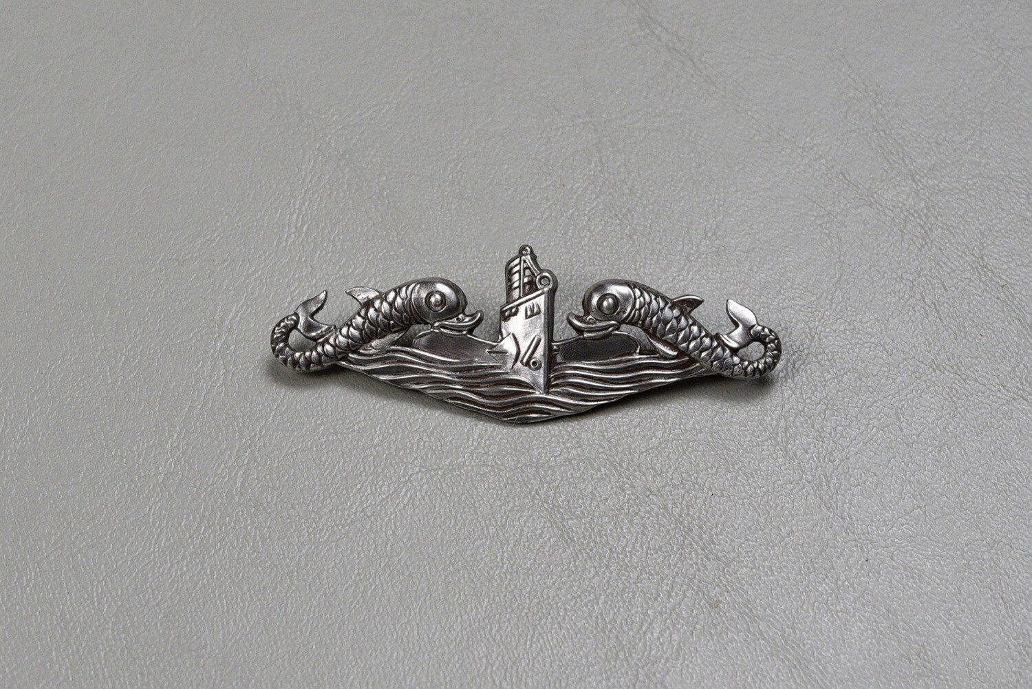 U.S. NAVY CPO SUBMARINE BADGE, DEEP WAVE BY H&amp;H - STERLING