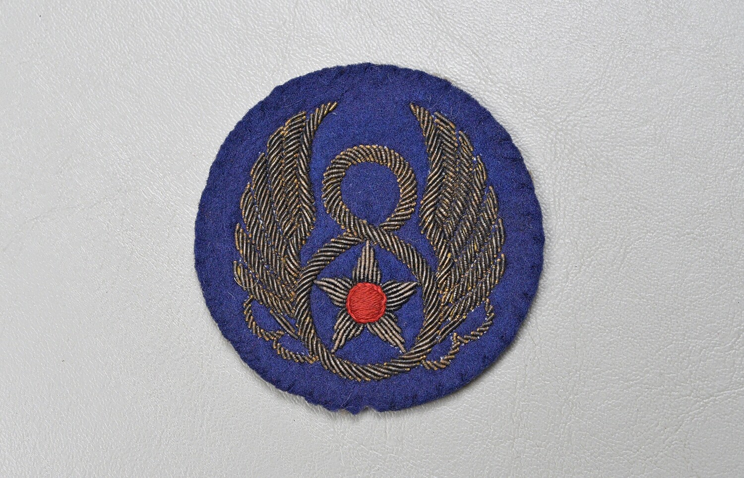 WWII U.S. ARMY AIR CORPS 8th AIR FORCE SHOULDER PATCH – BRITISH MADE BULLION