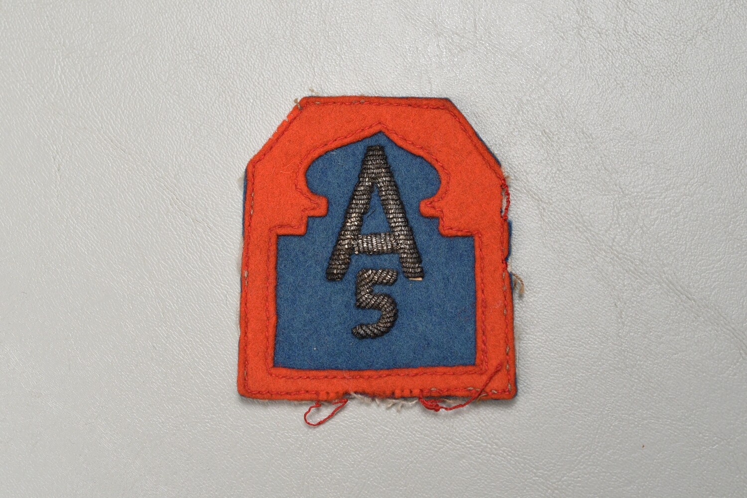 WWII U.S. 5th ARMY SHOULDER PATCH - ITALIAN MADE WOOL &amp; BULLION