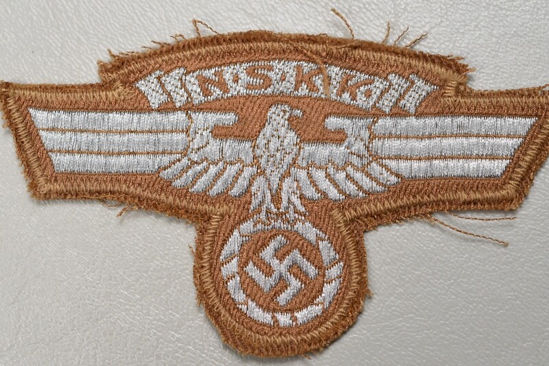 WWII GERMAN NSKK ARM EAGLE W/PAPER RZM TAG