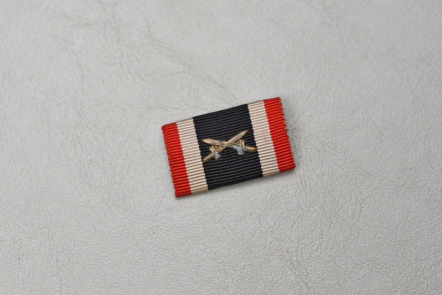 WWII GERMAN 1939 WAR SERVICE CROSS 2nd CLASS w/SWORDS RIBBON BAR - 1⅛ INCHES WIDE