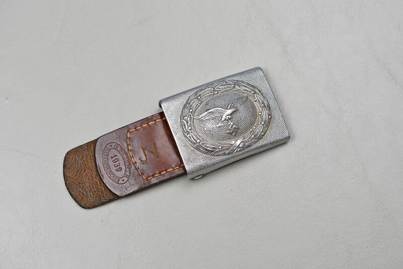 WWII GERMAN LUFTWAFFE MODEL 1936 ENLISTED BELT BUCKLE w/TAB DATED 1939