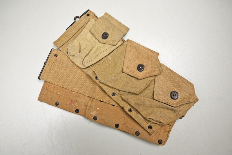 WWI U.S. BROWNING AUTOMATIC RIFLE 2nd ASSISTANT MAGAZINE BELT DATED 1918