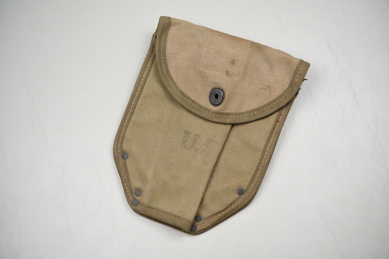 WWII U.S. M43 FIRST TYPE ENTRENCHING TOOL COVER - DATED 1943 WWII U.S. M43 FIRST TYPE ENTRENCHING TOOL COVER - DATED 1943