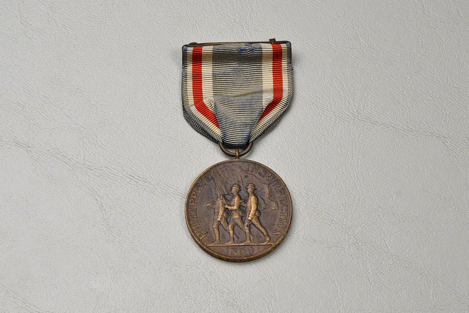 CONGRESSIONAL PHILIPPINE INSURRECTION MEDAL OF 1899 w/WRAP BROACH - NUMBERED