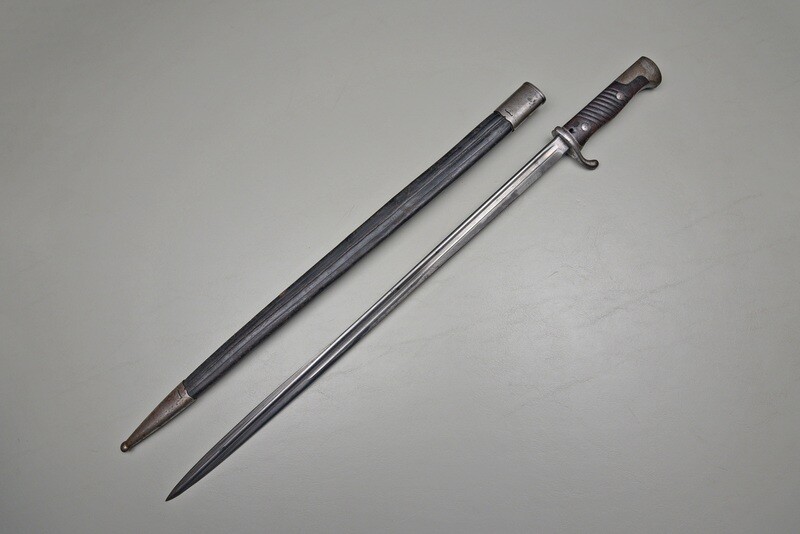 WWI GERMAN G98 QUILL BACK BAYONET & SCABBARD – PRE-WAR