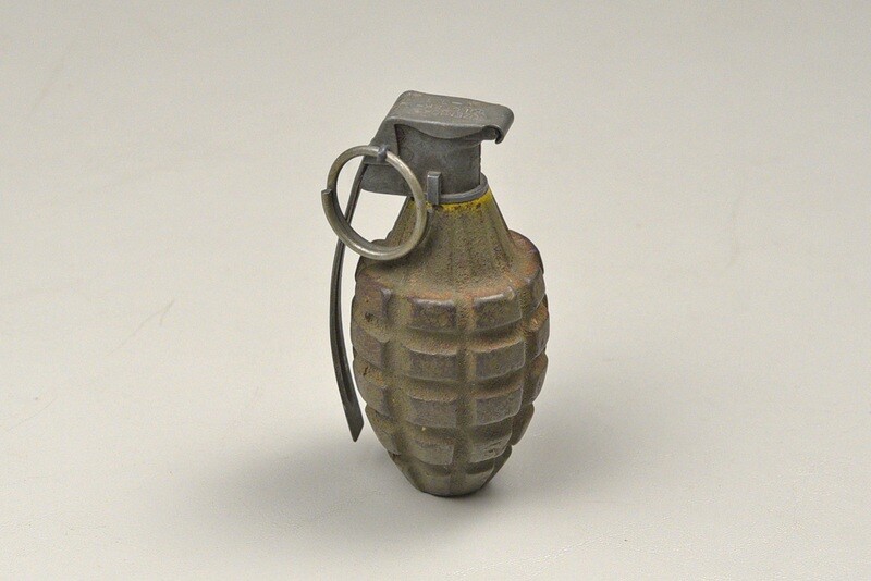 WWII U.S. Mk.II PINEAPPLE GRENADE - ALL ORIGINAL WWII U.S. Mk.II PINEAPPLE GRENADE - ALL ORIGINAL