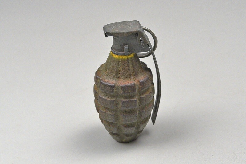 WWII U.S. Mk.II PINEAPPLE GRENADE - ALL ORIGINAL