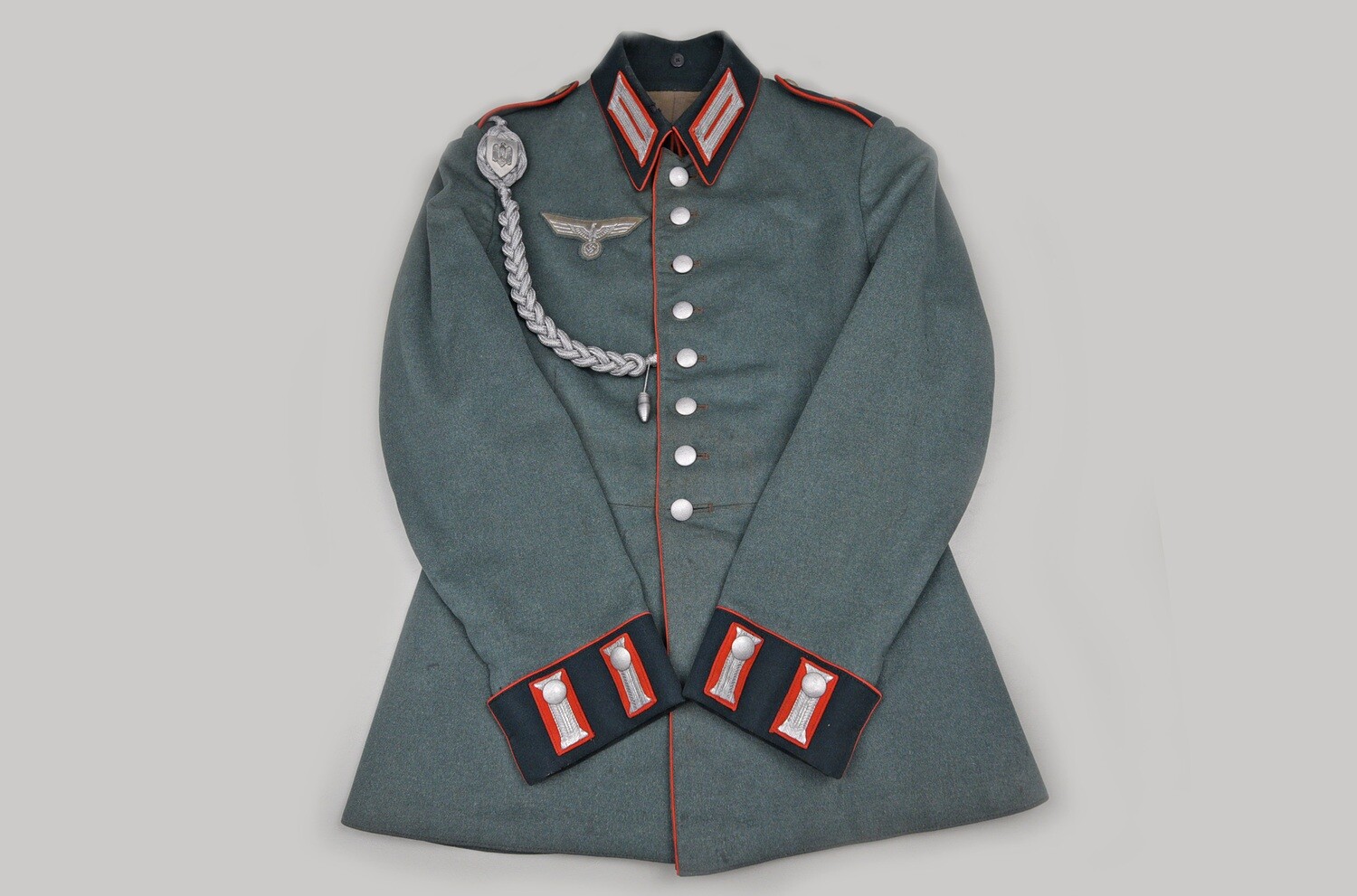 WWII GERMAN ARTILLERY ENLISTED WAFFENROCK w/LANYARD