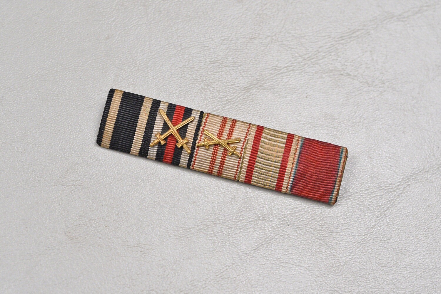 WWI GERMAN 1914 IRON CROSS 5-PLACE RIBBON BAR