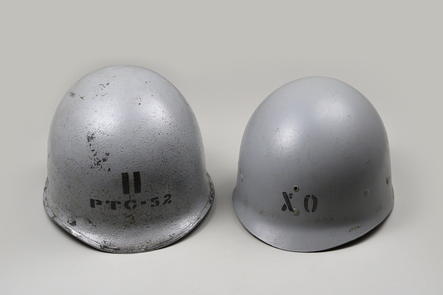 WWII U.S. NAVY OFFICER&#39;S M1 HELMET w/PTC SUB CHASER DESIGNATION