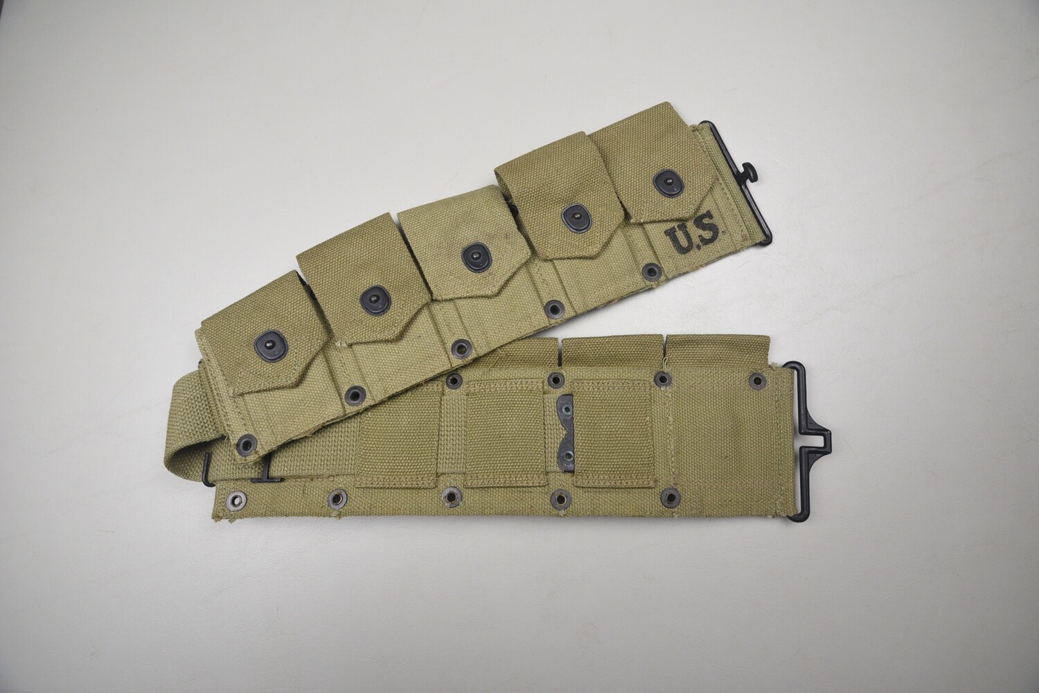 WWII U.S. MODEL 1923 M1 GARAND CARTRIDGE BELT DATED 1943 - MINT